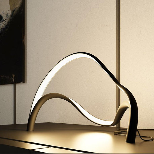 Moderne Zwarte Tafellamp met Matte Afwerking en Warm Wit Licht 2700K voor Sfeervolle Verlichting 1