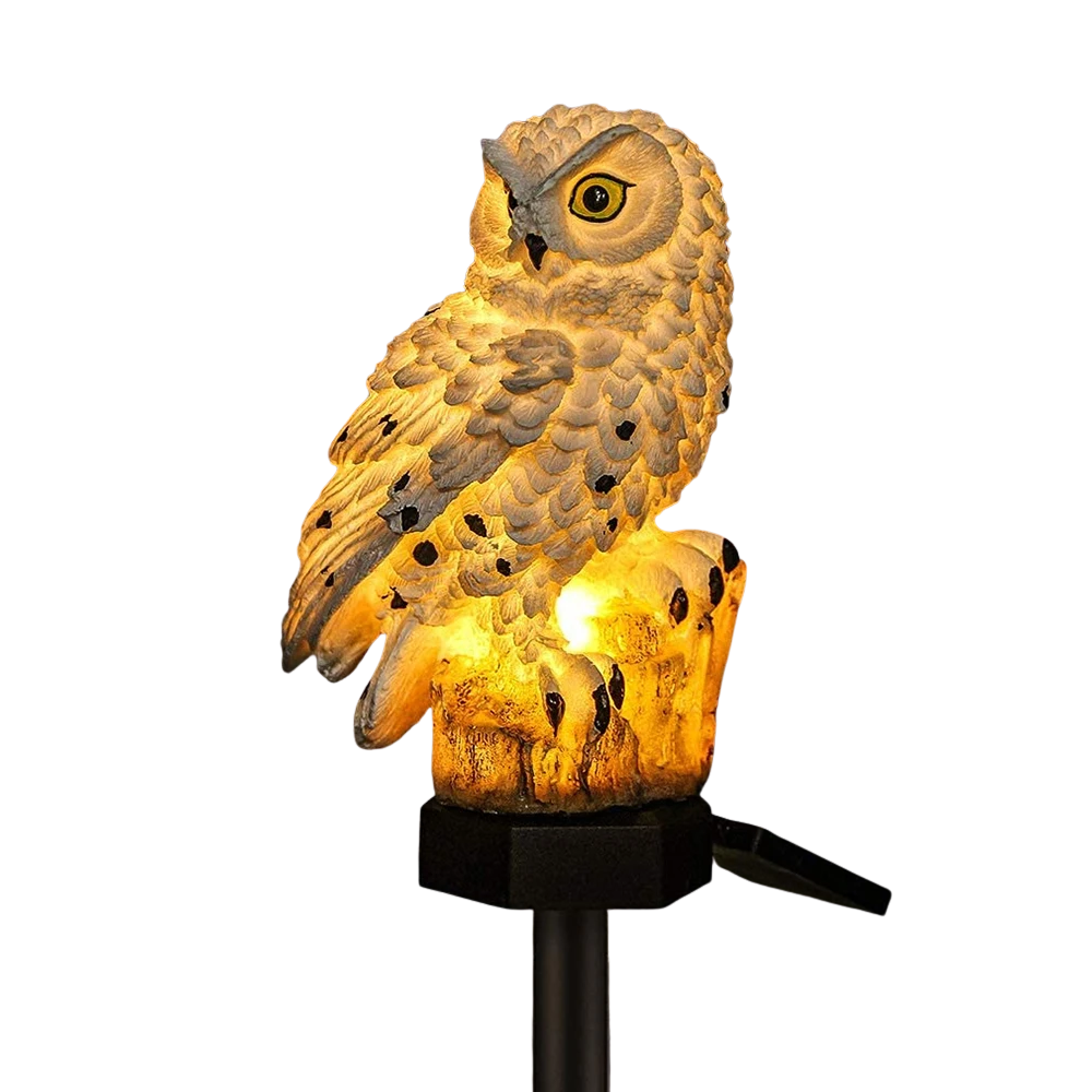 Solar Uilenlamp 2-Pack met LED Verlichting en IP65 Waterdicht