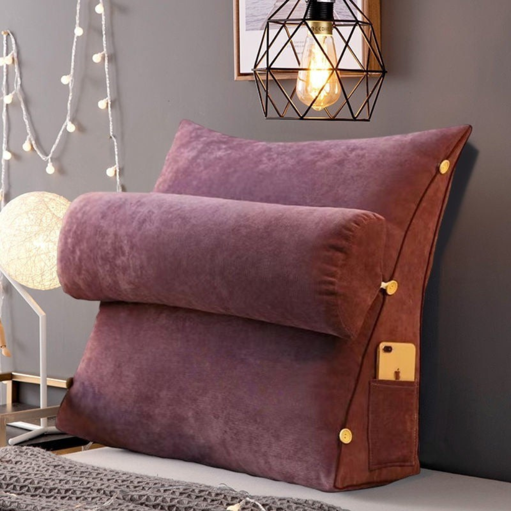 Ergonomisch Driehoekig Leesrugsteun Kussen van Traagschuim voor Comfortabel Lezen en Ontspannen