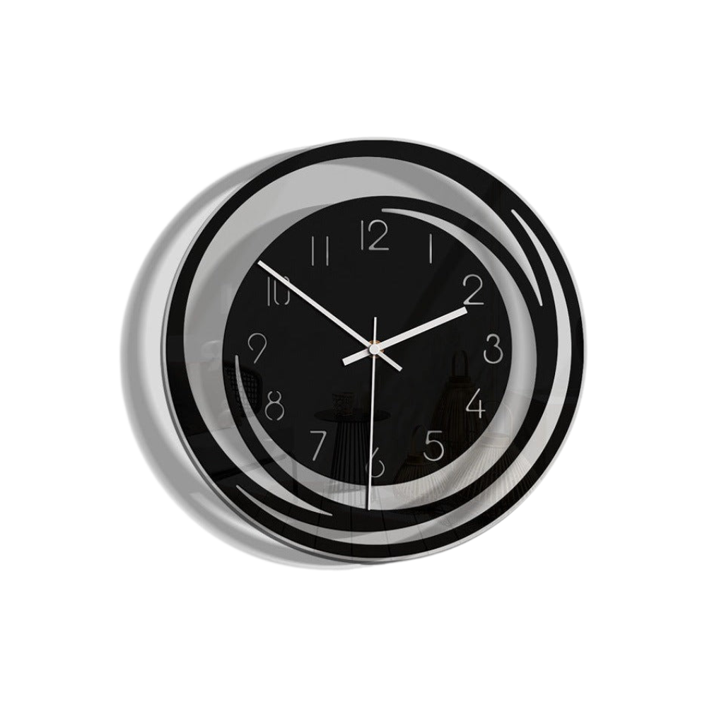 Stille Wandklok van Hoogwaardig Acryl met Seattle Design – Geruisloos Uurwerk en Eenvoudige Installatie