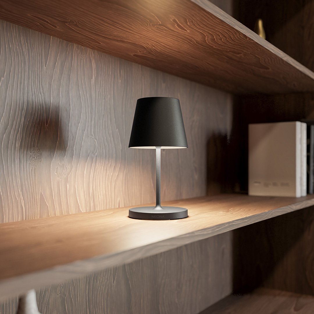 Oplaadbare Tafellamp met Dimbare LED Verlichting en Minimalistisch Design - Energiezuinige Aluminium Lamp 2700K 1