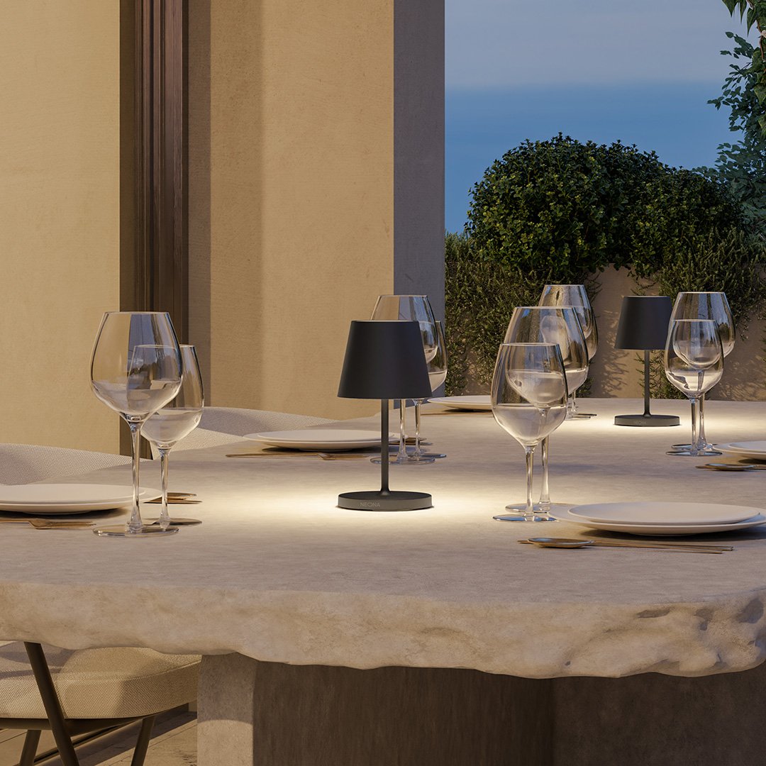 Oplaadbare Tafellamp met Dimbare LED Verlichting en Minimalistisch Design - Energiezuinige Aluminium Lamp 2700K 3