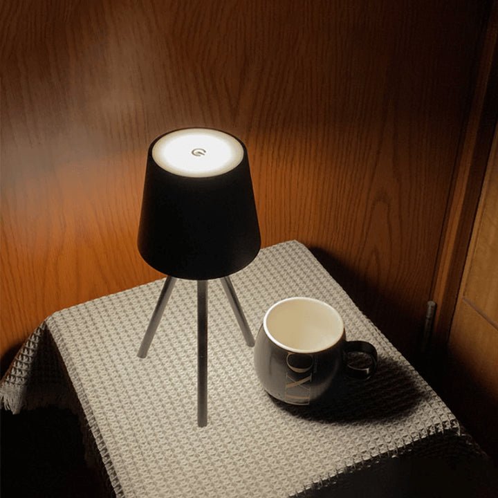 Oplaadbare Tafellamp op Statief met LED en Dimbare Touchfunctie – Modern Minimalistisch Ontwerp 4