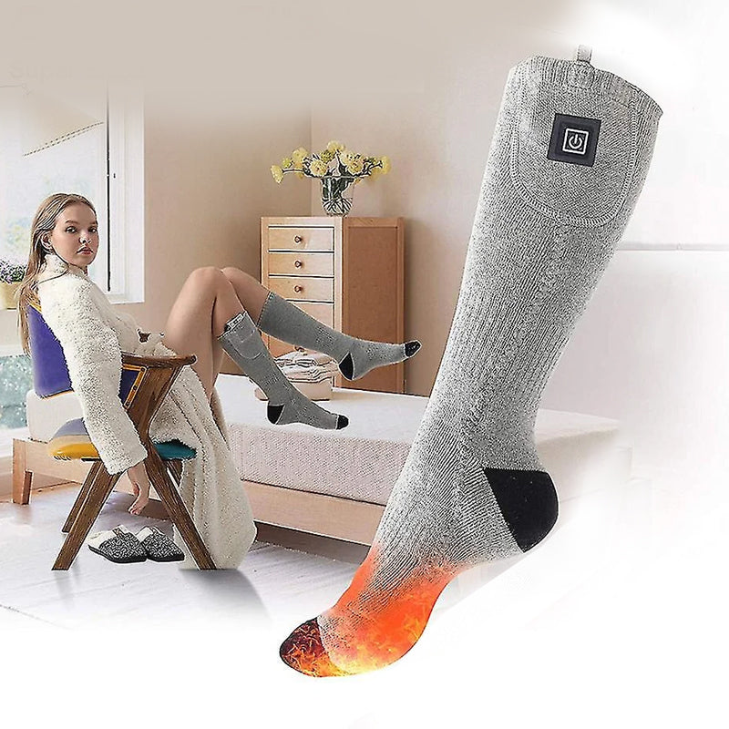 Oplaadbare Verwarmde Sokken met Instelbare Temperatuur voor Buitenactiviteiten - Elektrische Verwarming voor Comfortabele Voeten 5