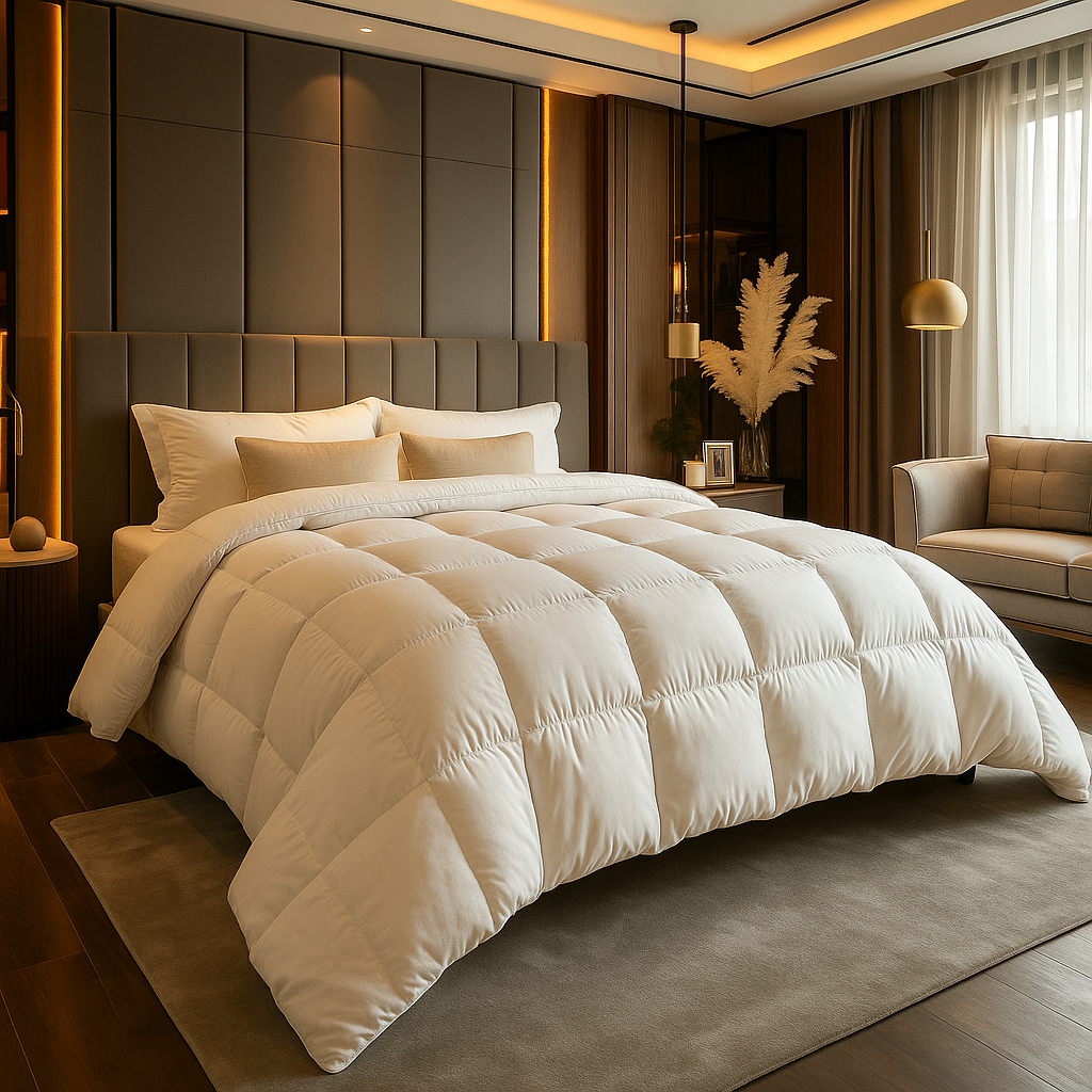 Premium Donzen Dekbed 4 Seizoenen met Aanpasbare Zwaarte voor Optimale Isolatie en Comfort – Diverse Maten Beschikbaar 0