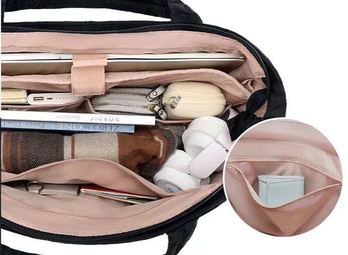 Puffer Schooltas met Laptopvak – Waterafstotend en Ruim Hoofdvak voor School en Werk 3