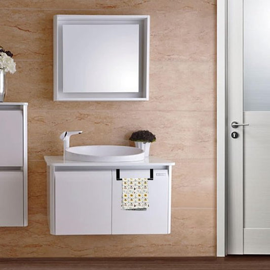 Roestvrij Stalen Handdoekhouder zonder Boren – 23,5 cm Badkamer en Keuken Handdoekrek met EVA Bescherming 1