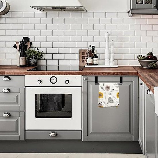 Roestvrij Stalen Handdoekhouder zonder Boren – 23,5 cm Badkamer en Keuken Handdoekrek met EVA Bescherming 3