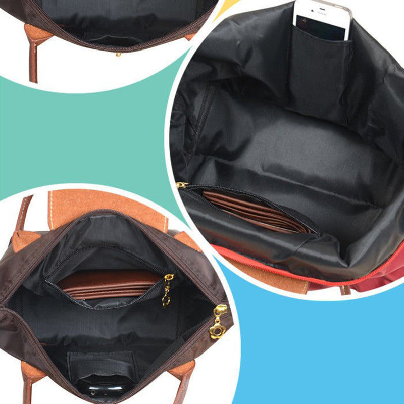 Ruime Waterafstotende Draagtas met Leren Accenten – Perfect voor Dagelijks Gebruik en Weekendjes Weg 8