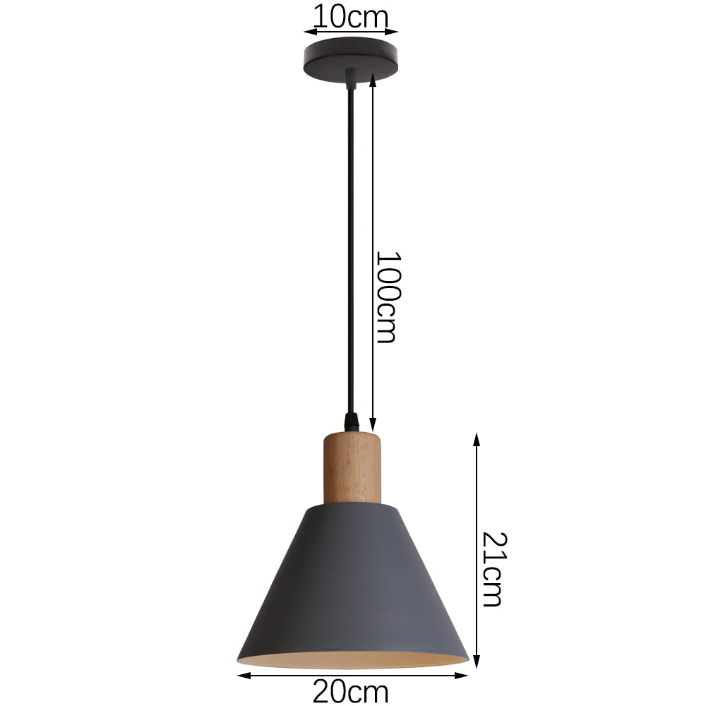 Scandinavische Hanglamp E27 Fitting voor Eettafel – Wit, Grijs en Groen Woonkamer Lamp 4