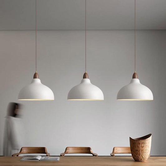 Scandinavische Hanglamp Zwart voor Eettafel – Verstelbare Hoogte, Modern Houten en Metaal Design voor Woonkamer en Eetkamer 3