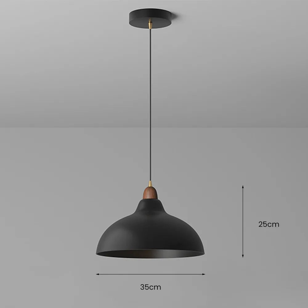 Scandinavische Hanglamp Zwart voor Eettafel – Verstelbare Hoogte, Modern Houten en Metaal Design voor Woonkamer en Eetkamer 7
