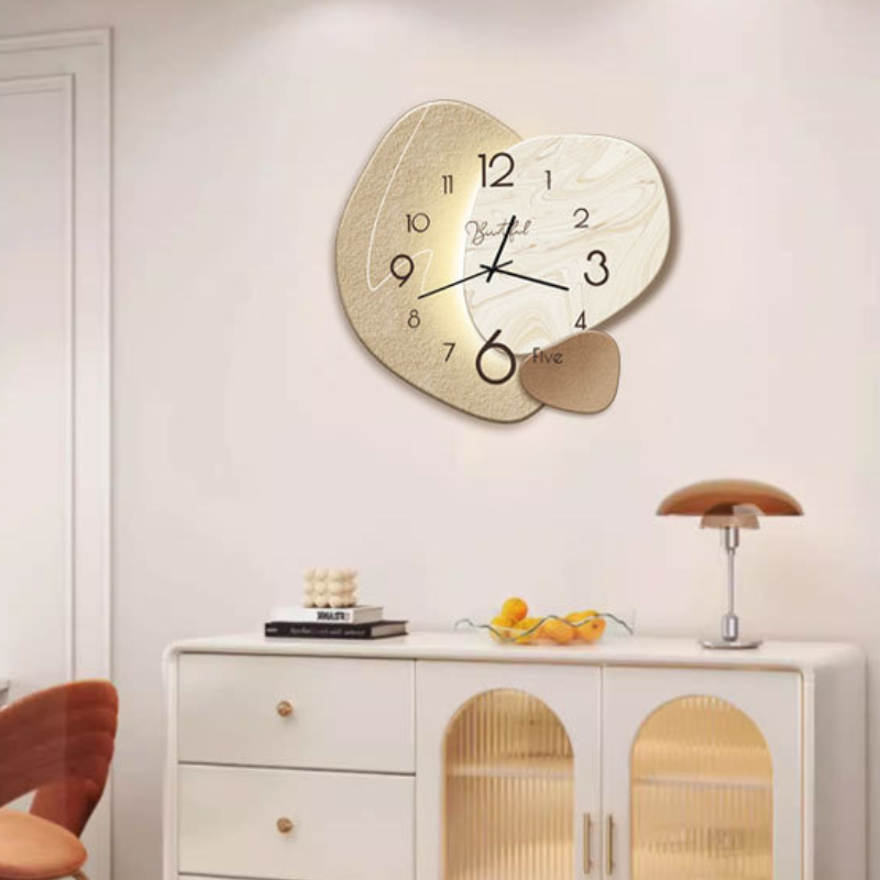 Scandinavische Wandklok met Modern Design en Stille Werking – Elegant voor Elk Interieur 2