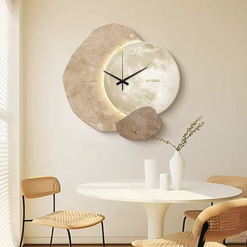 Scandinavische Wandklok met Modern Design en Stille Werking – Elegant voor Elk Interieur 4