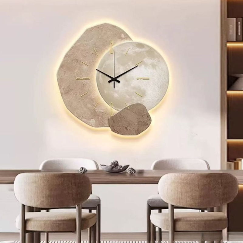 Scandinavische Wandklok met Modern Design en Stille Werking – Elegant voor Elk Interieur 5