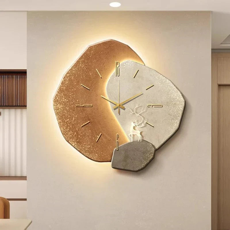 Scandinavische Wandklok met Verlichting – Modern Design in Diverse Afmetingen en Kleuren 3