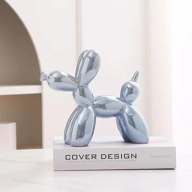 Schattige Keramische Ballon Hond Sculptuur – Vrolijke Woondecoratie voor Huis en Kantoor 2