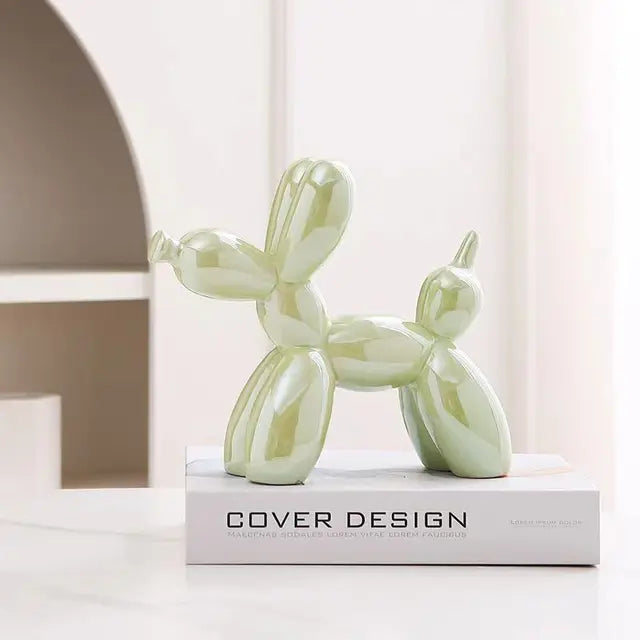 Schattige Keramische Ballon Hond Sculptuur – Vrolijke Woondecoratie voor Huis en Kantoor 3