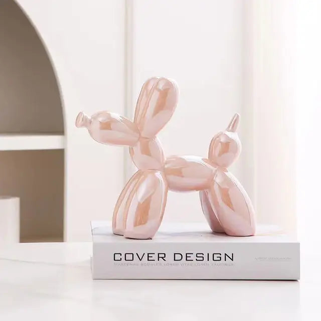 Schattige Keramische Ballon Hond Sculptuur – Vrolijke Woondecoratie voor Huis en Kantoor 5