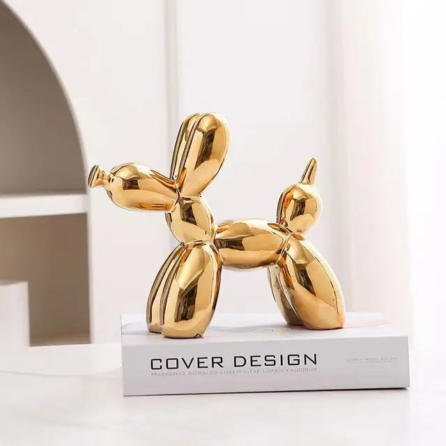 Schattige Keramische Ballon Hond Sculptuur – Vrolijke Woondecoratie voor Huis en Kantoor 6