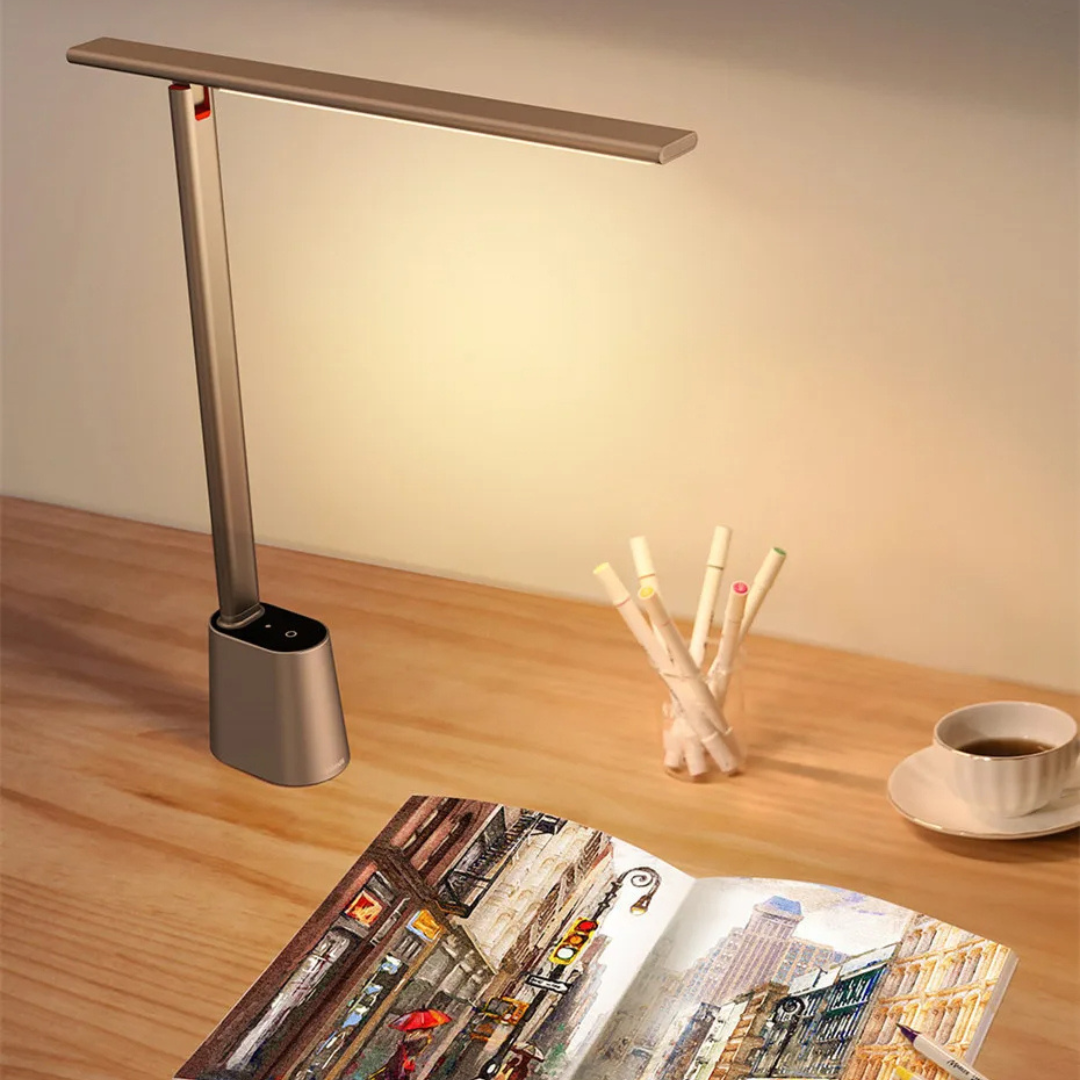 Slimme Dimbare Bureaulamp LED Zwart met Oplaadbare Batterij – Compact en Modern Design 2