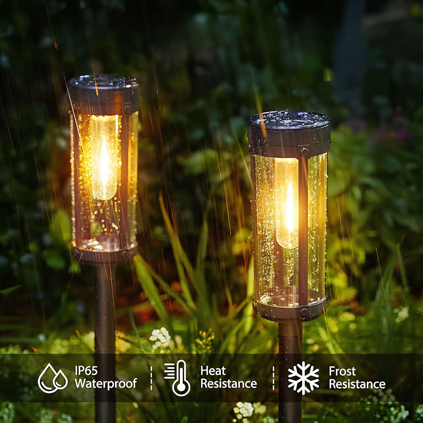 Tuinverlichting Zaklamp met Geïntegreerd Paneel – Duurzame Tuinlamp met 8-12 Uur Verlichting