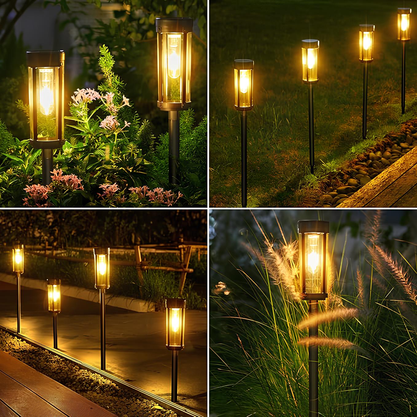Tuinverlichting Zaklamp met Geïntegreerd Paneel – Duurzame Tuinlamp met 8-12 Uur Verlichting