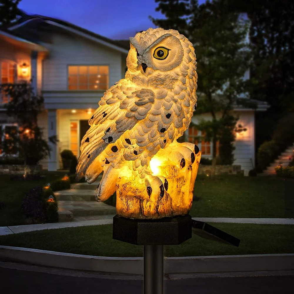 Solar Uilenlamp 2-Pack met LED Verlichting en IP65 Waterdicht 1