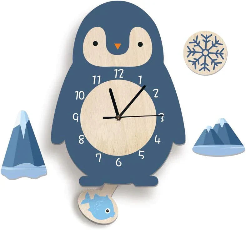 Speelse Wandklok voor Kinderen met Dierenontwerpen – Decoratieve Pendule Klok Ø 30 cm, Educatief en Vrolijk 2