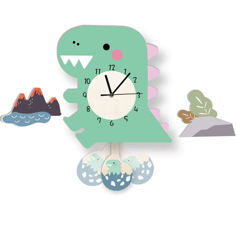 Speelse Wandklok voor Kinderen met Dierenontwerpen – Decoratieve Pendule Klok Ø 30 cm, Educatief en Vrolijk 4