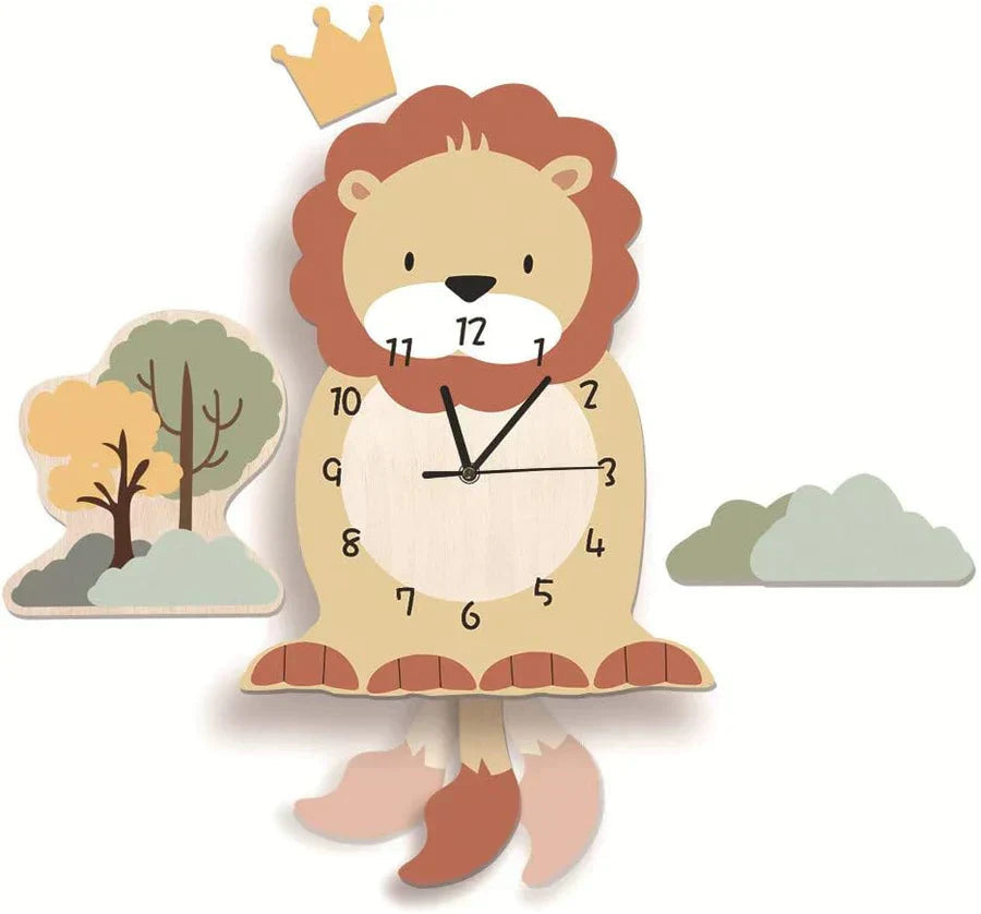 Speelse Wandklok voor Kinderen met Dierenontwerpen – Decoratieve Pendule Klok Ø 30 cm, Educatief en Vrolijk 5