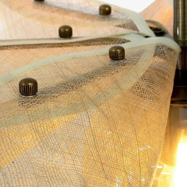 Stijlvolle Hanglamp van Linnenvezel met Verstelbare Kabel en E27 Gloeilamp 6