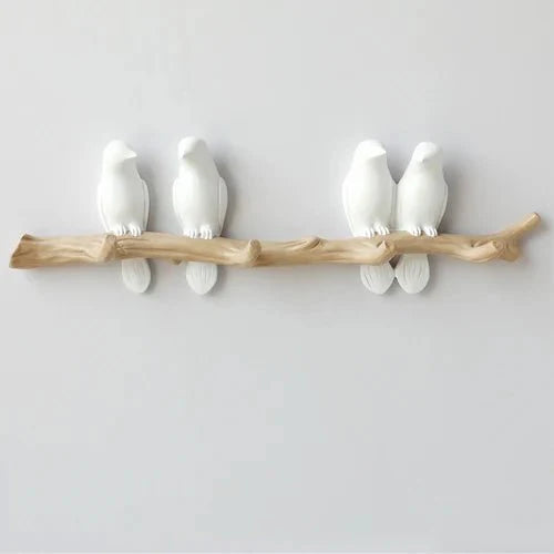Stijlvolle Kapstok Muur van Hoogwaardig Hout met Uniek Vogelontwerp – Duurzaam en Functioneel voor Jassen en Tassen 12