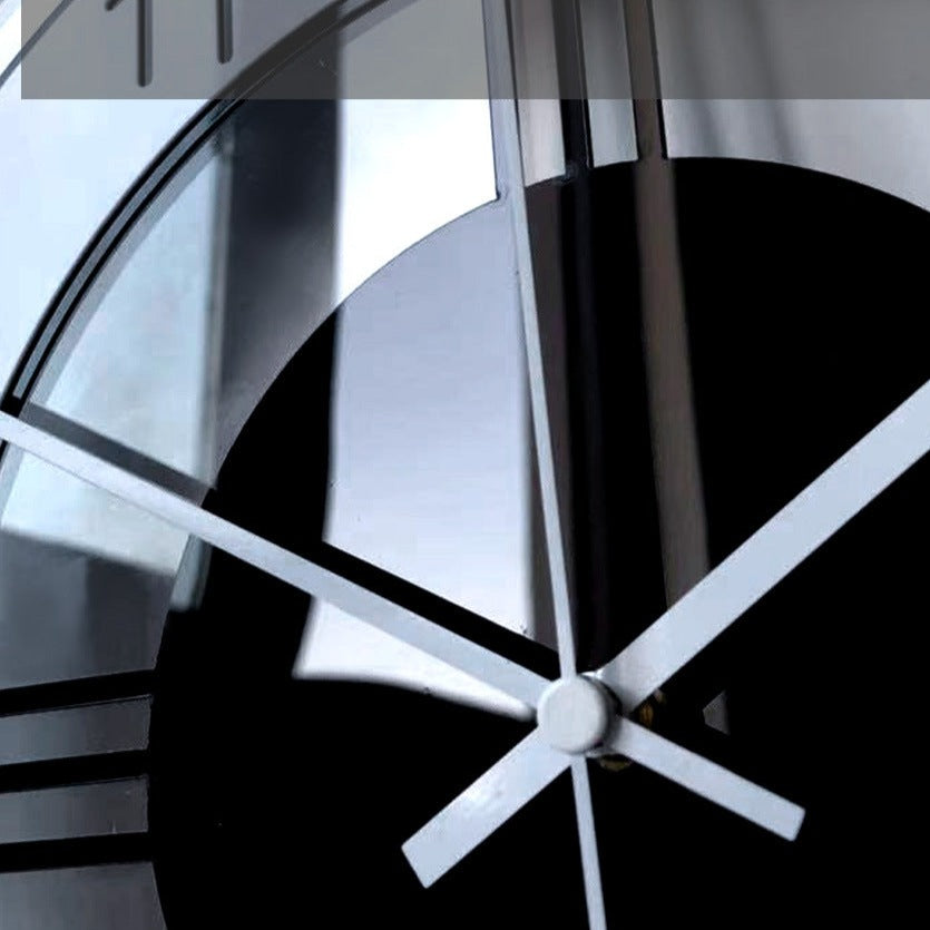 Stille Wandklok van Hoogwaardig Acryl met Seattle Design – Geruisloos Uurwerk en Eenvoudige Installatie, 30 cm, Wit met Zwarte Wijzers 2