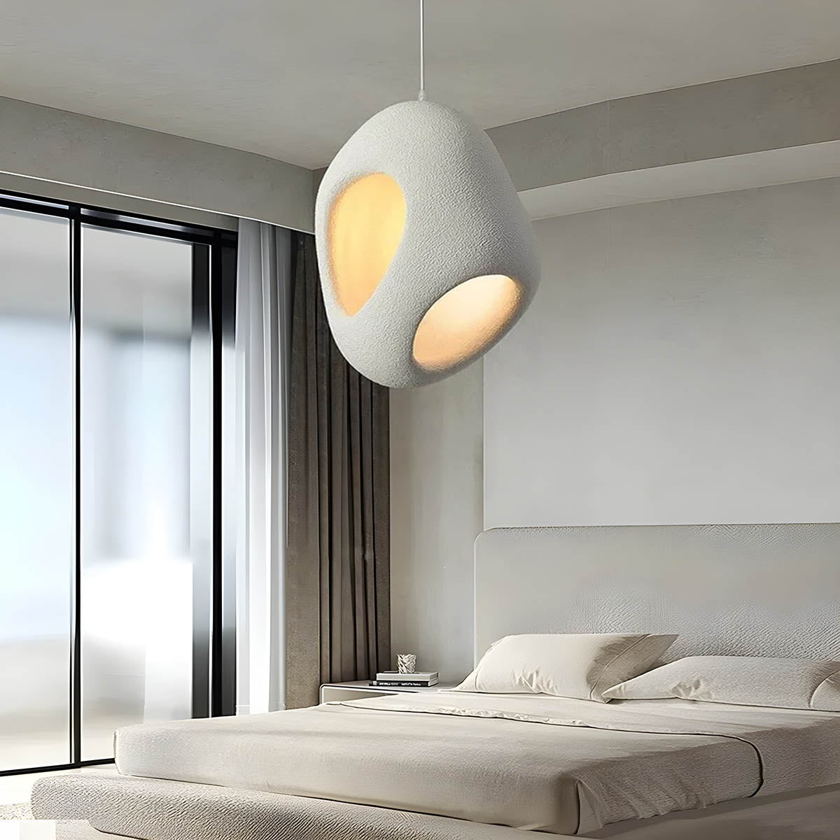 Hanglamp voor Eettafel of Woonkamer – Dimbare LED Verlichting, Verstelbare Snoerlengte, Polystyreen, 28/42 cm
