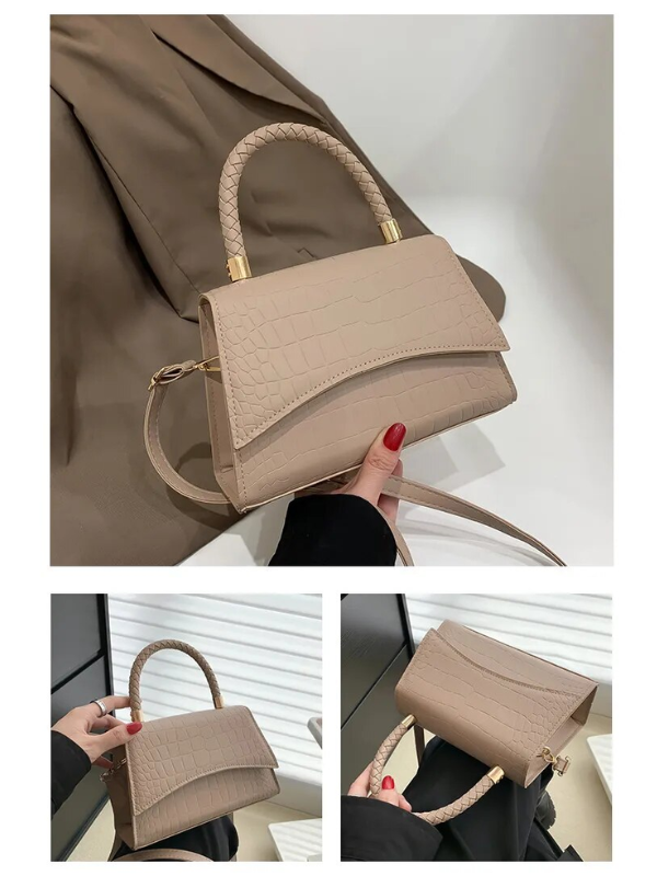Tijdloze Andrea Handtas Dames van PU-leer met Bovenhandvat en Crossbodyband – Elegante en Functionaliteit voor Elke Gelegenheid 4