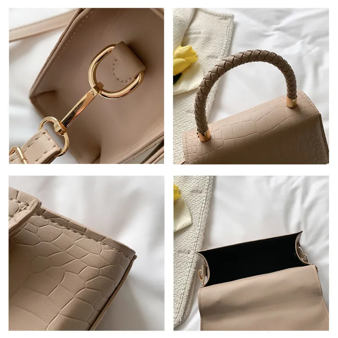 Tijdloze Andrea Handtas Dames van PU-leer met Bovenhandvat en Crossbodyband – Elegante en Functionaliteit voor Elke Gelegenheid 7