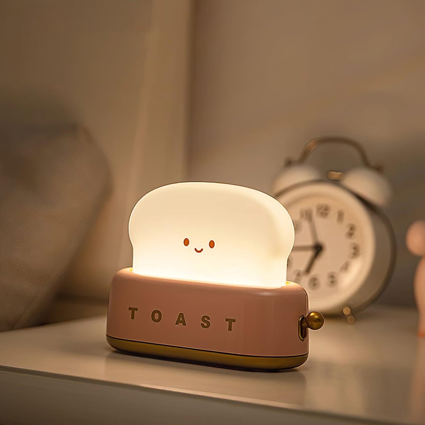 Toaster Design Tafellamp met Ingebouwde Batterij – Draagbare Nachtlamp voor Thuis en Kantoor 3