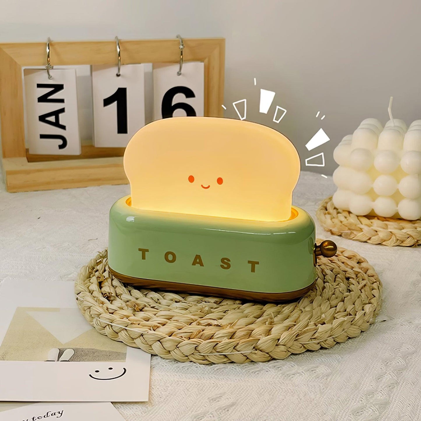 Toaster Design Tafellamp met Ingebouwde Batterij – Draagbare Nachtlamp voor Thuis en Kantoor 4