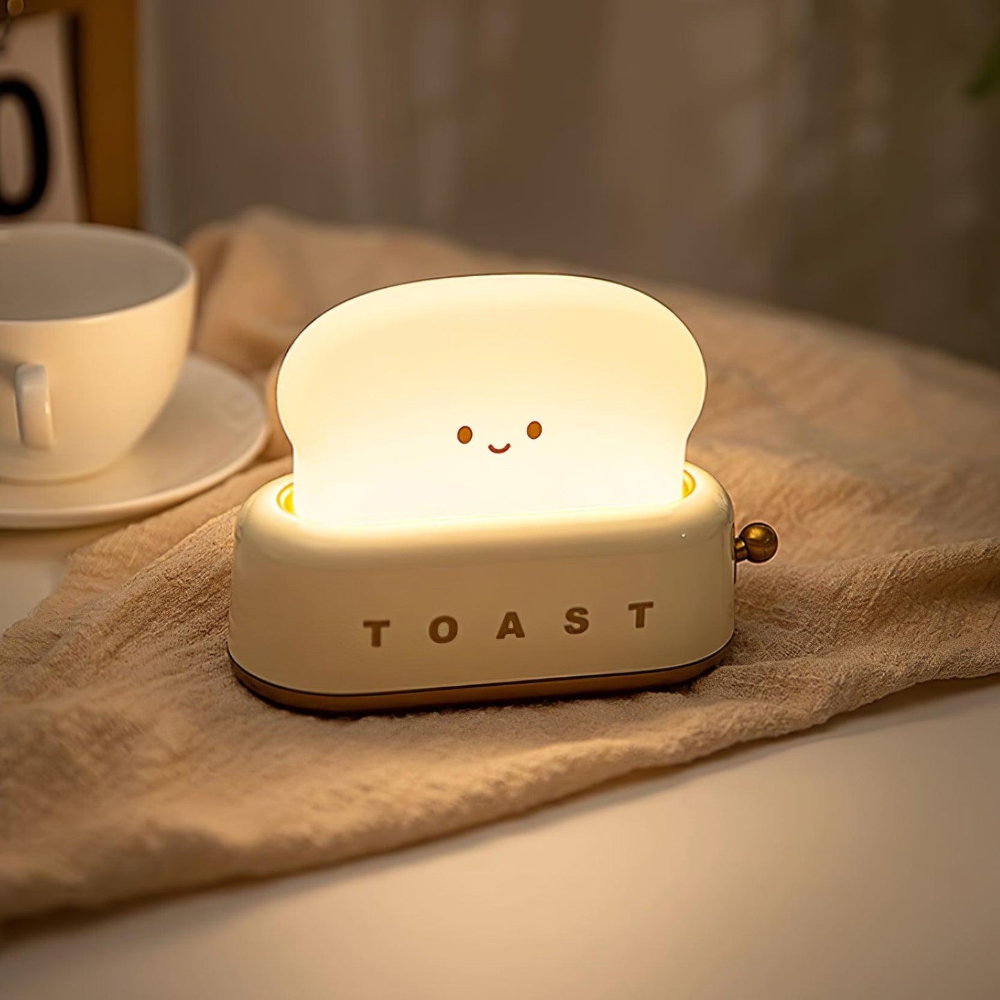 Toaster Design Tafellamp met Ingebouwde Batterij – Draagbare Nachtlamp voor Thuis en Kantoor 5