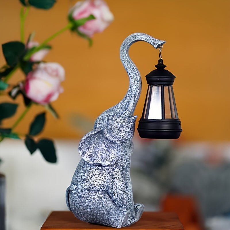 Tuinlamp met Olifant – Zonne-energie, Charmant en Warm Licht voor Binnen en Buiten 2