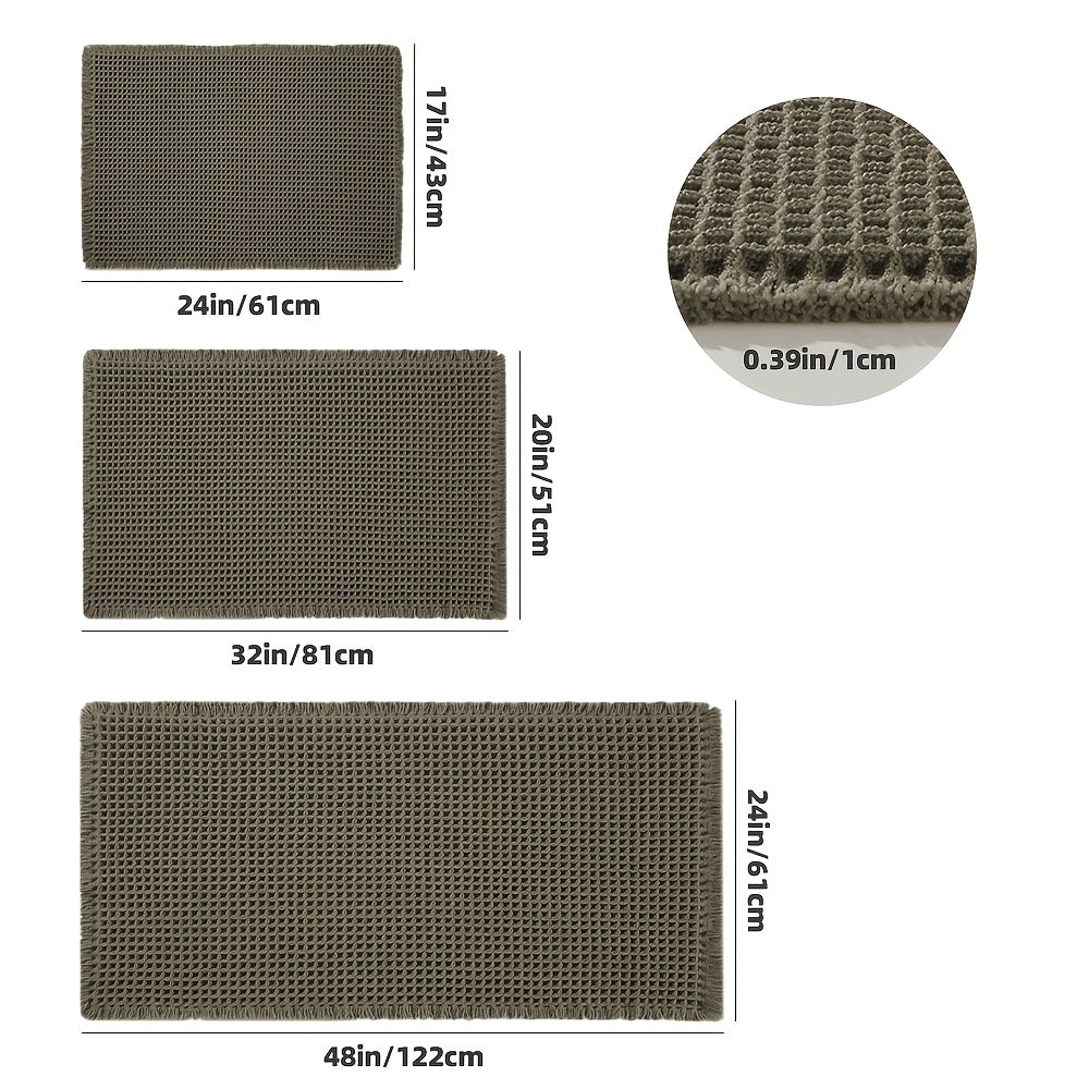 Ultra-absorberende Antislip Badmat met Kwastjes – Machinewasbaar en Duurzaam voor Badkamer en Douche 5