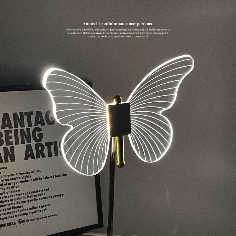 Vlinder Kristallen Tafellamp met LED Verlichting – Elegante Decoratieve Lamp voor Slaapkamer en Woonruimte 3