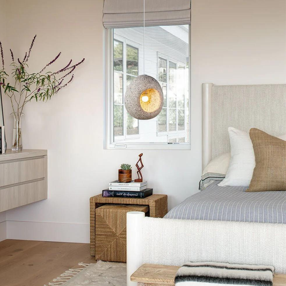 Wabi Sabi Ronde Hanglamp – Bohemian Eetkamer Lamp voor Sfeervolle Verlichting in Woonkamer en Slaapkamer 3