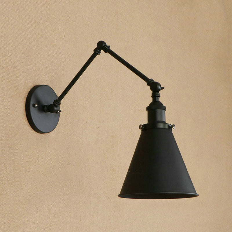 Wandlamp Zwart/Roest in Boerderijstijl met Industrieel Ontwerp – Muurlamp voor Binnengebruik 1