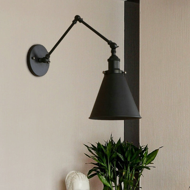 Wandlamp Zwart/Roest in Boerderijstijl met Industrieel Ontwerp – Muurlamp voor Binnengebruik 2