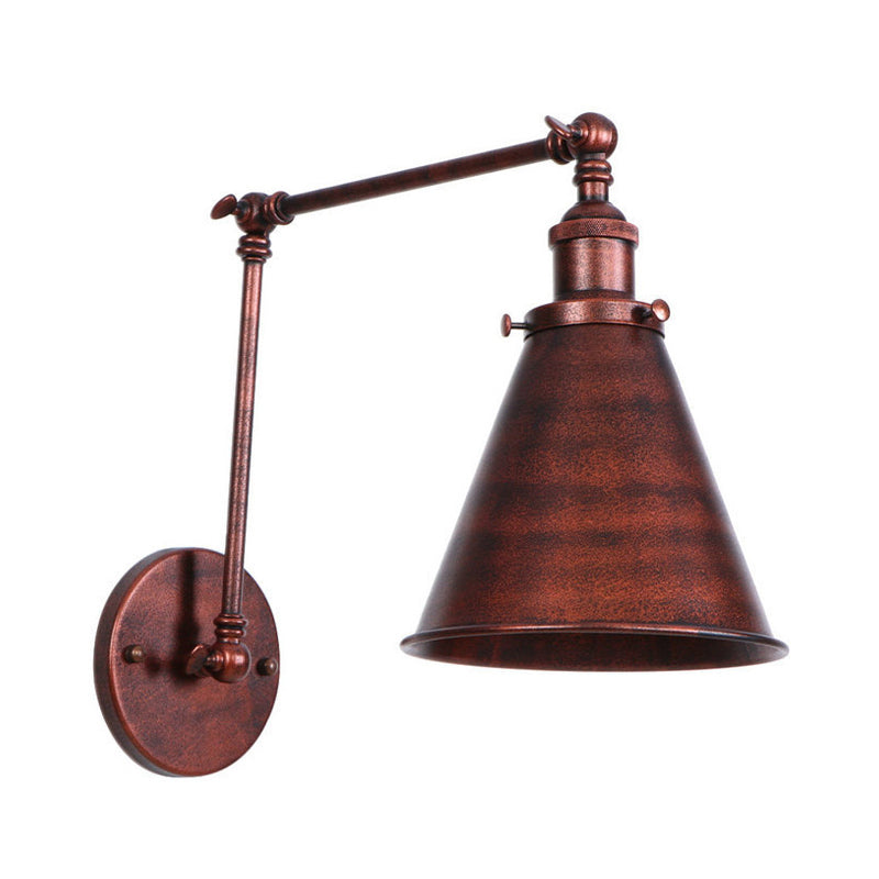 Wandlamp Zwart/Roest in Boerderijstijl met Industrieel Ontwerp – Muurlamp voor Binnengebruik 8