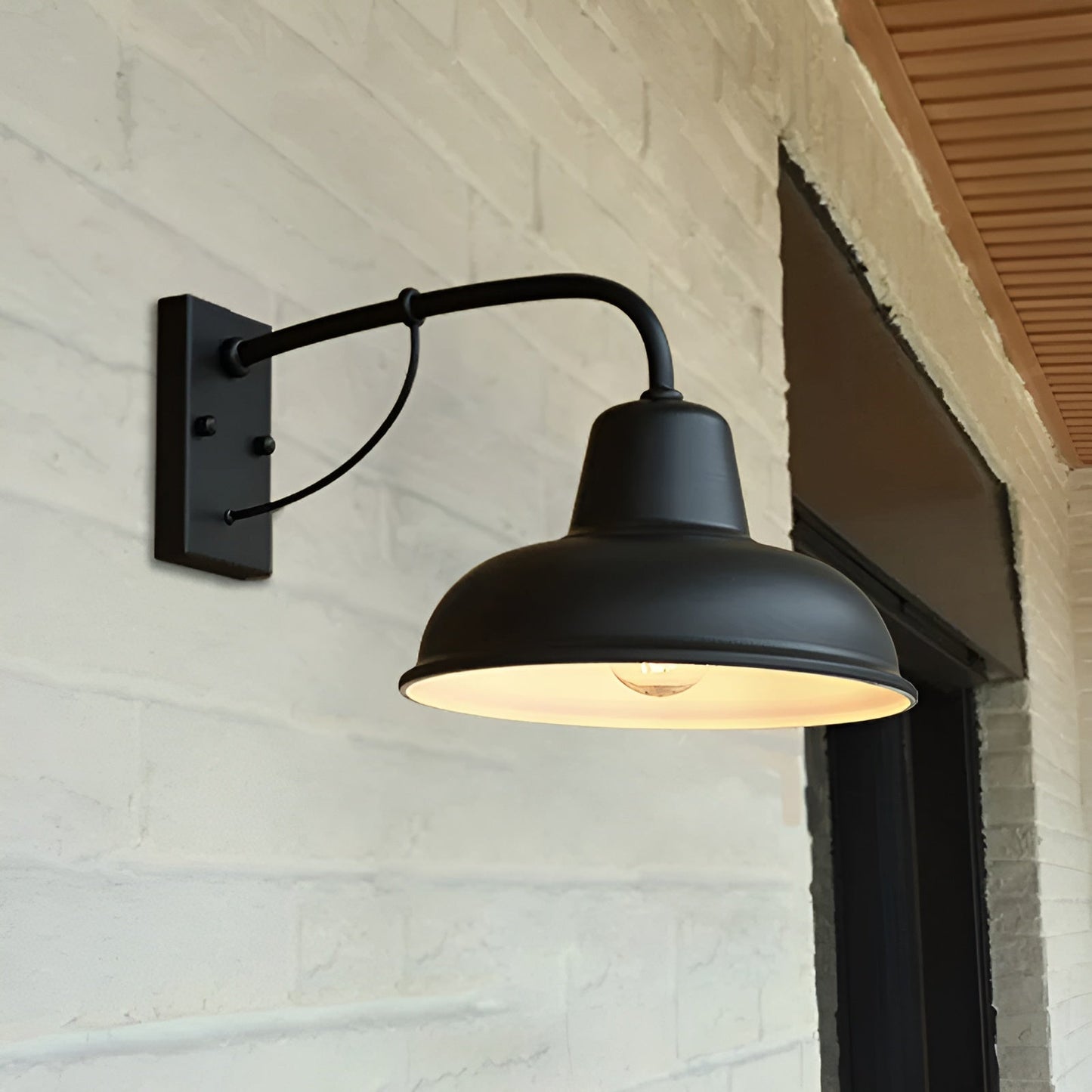 Wandlamp Zwart van IJzer – Vintage Muurlamp voor Binnen en Buiten, Duurzaam Ontwerp voor Elegante Verlichting 4