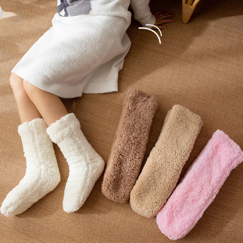 Warme Fluwelen Wintersokken voor Dames en Heren - Thermosokken voor Ultiem Comfort en Directe Warmte - Perfect voor Thuisgebruik 2
