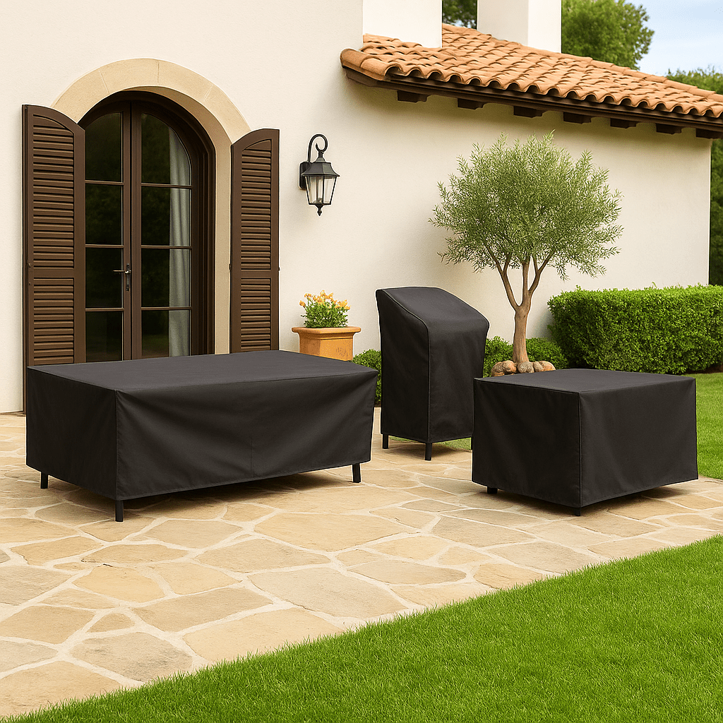 Waterdichte Buitenmeubilair Deksel van Hoogwaardig Polyester – UV-bestendig en Weerbestendig voor Tuintafels, Stoelen en Loungesets 3